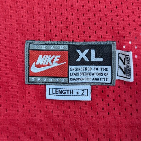 SOLD Y2K New Jersey Nets Jason Kidd #5 Red Nike Size XL Kids - Picture 4 of 4